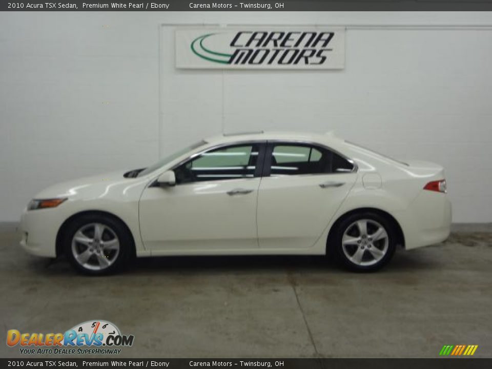 2010 Acura TSX Sedan Premium White Pearl / Ebony Photo #12