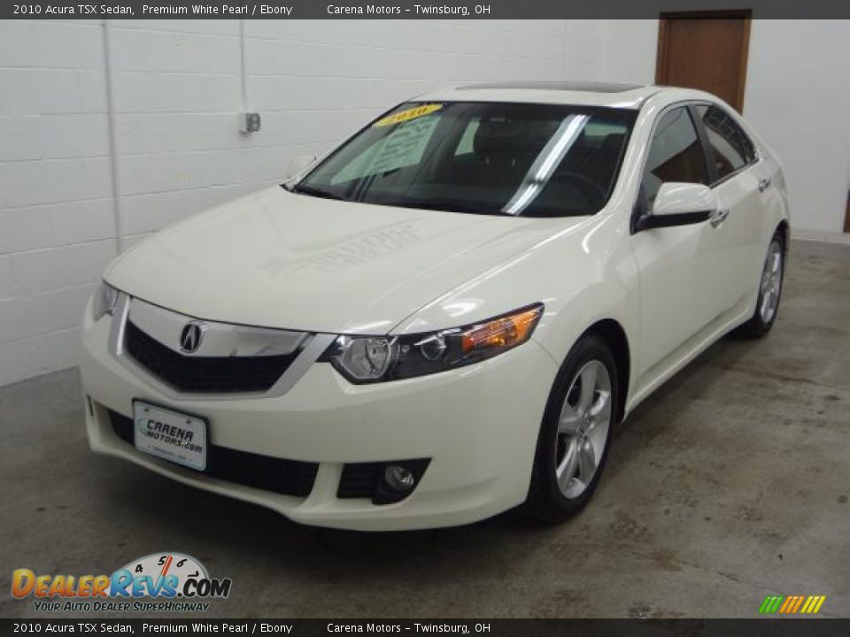 2010 Acura TSX Sedan Premium White Pearl / Ebony Photo #13