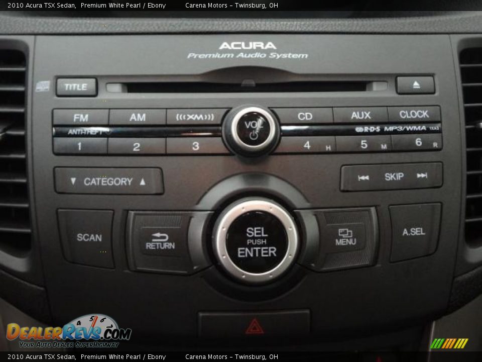 2010 Acura TSX Sedan Premium White Pearl / Ebony Photo #17