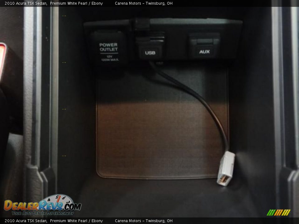 2010 Acura TSX Sedan Premium White Pearl / Ebony Photo #22