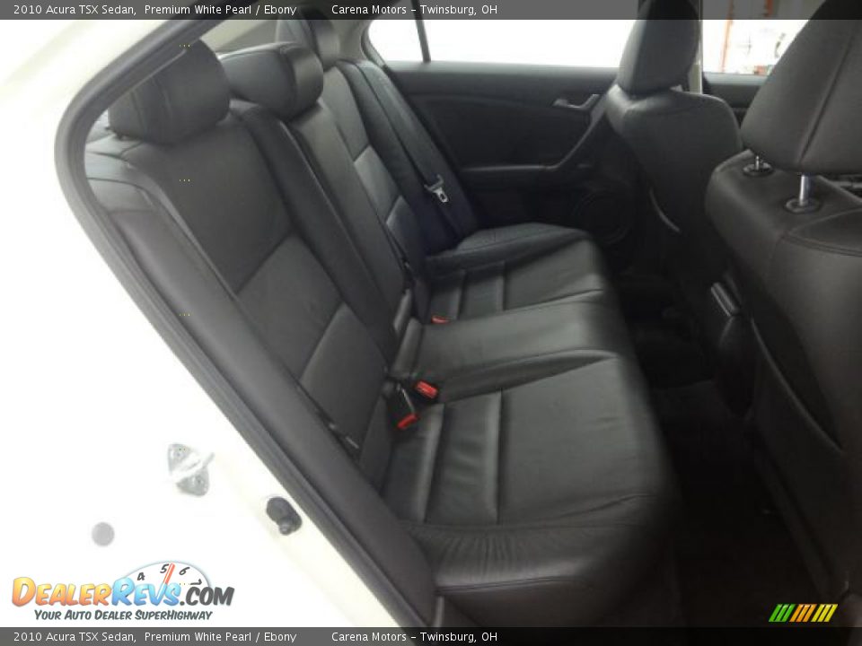 2010 Acura TSX Sedan Premium White Pearl / Ebony Photo #34