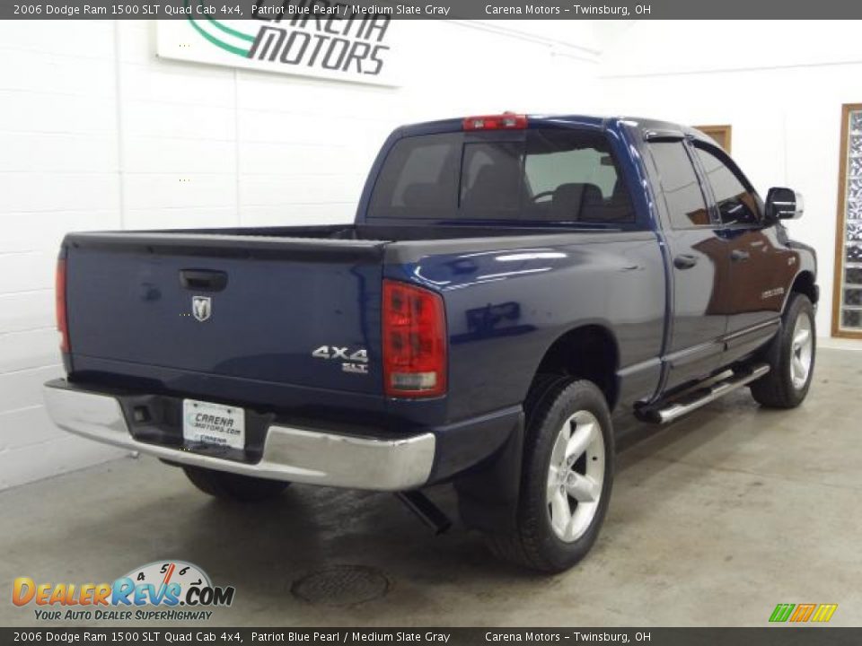 2006 Dodge Ram 1500 SLT Quad Cab 4x4 Patriot Blue Pearl / Medium Slate Gray Photo #6