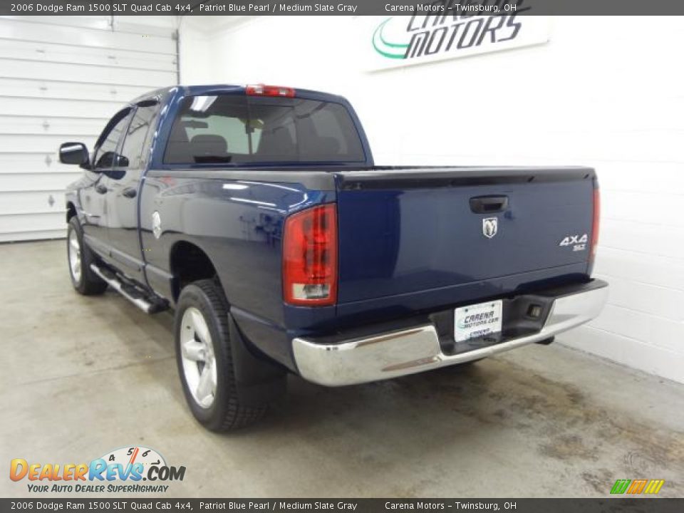2006 Dodge Ram 1500 SLT Quad Cab 4x4 Patriot Blue Pearl / Medium Slate Gray Photo #11