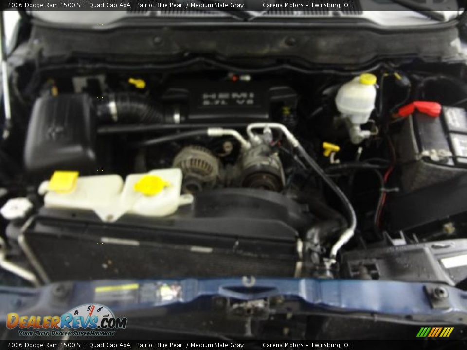 2006 Dodge Ram 1500 SLT Quad Cab 4x4 Patriot Blue Pearl / Medium Slate Gray Photo #16