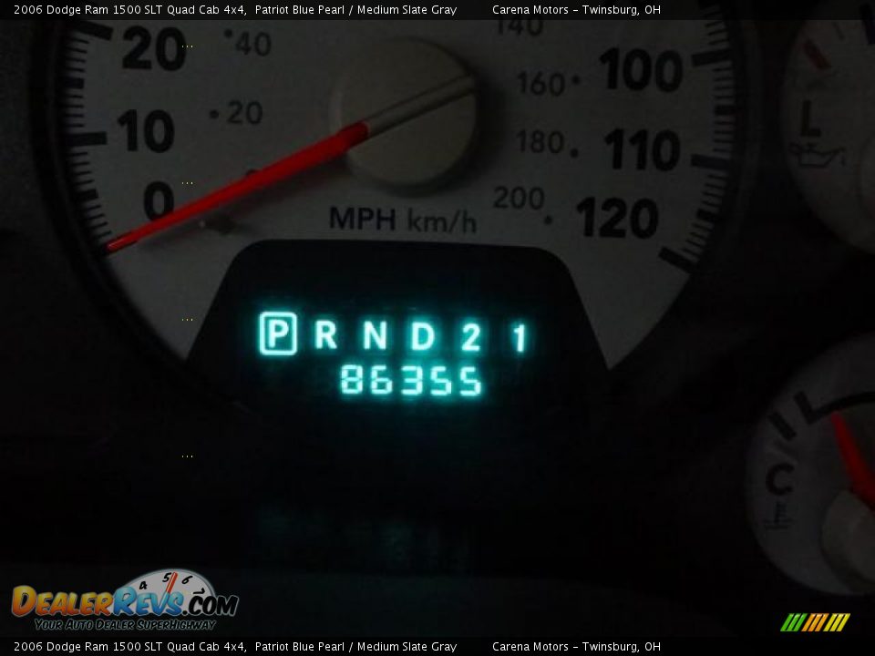 2006 Dodge Ram 1500 SLT Quad Cab 4x4 Patriot Blue Pearl / Medium Slate Gray Photo #25