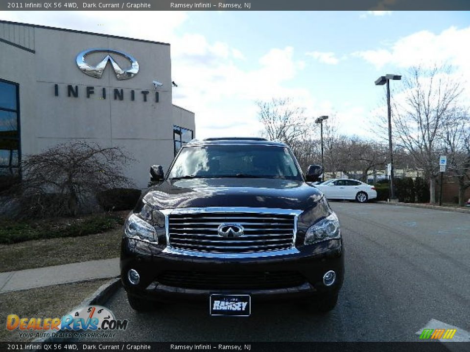 2011 Infiniti QX 56 4WD Dark Currant / Graphite Photo #1
