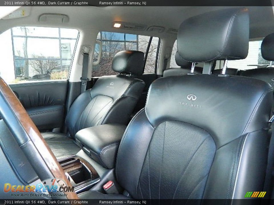 2011 Infiniti QX 56 4WD Dark Currant / Graphite Photo #10