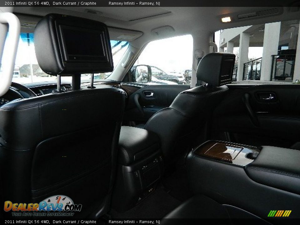 2011 Infiniti QX 56 4WD Dark Currant / Graphite Photo #11