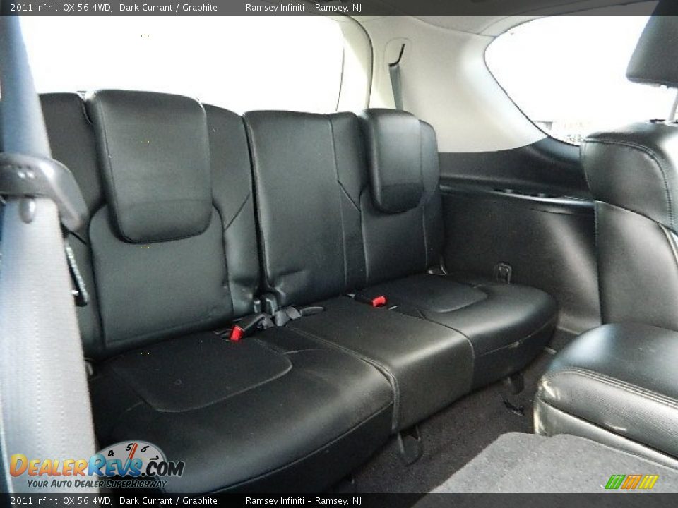 2011 Infiniti QX 56 4WD Dark Currant / Graphite Photo #14