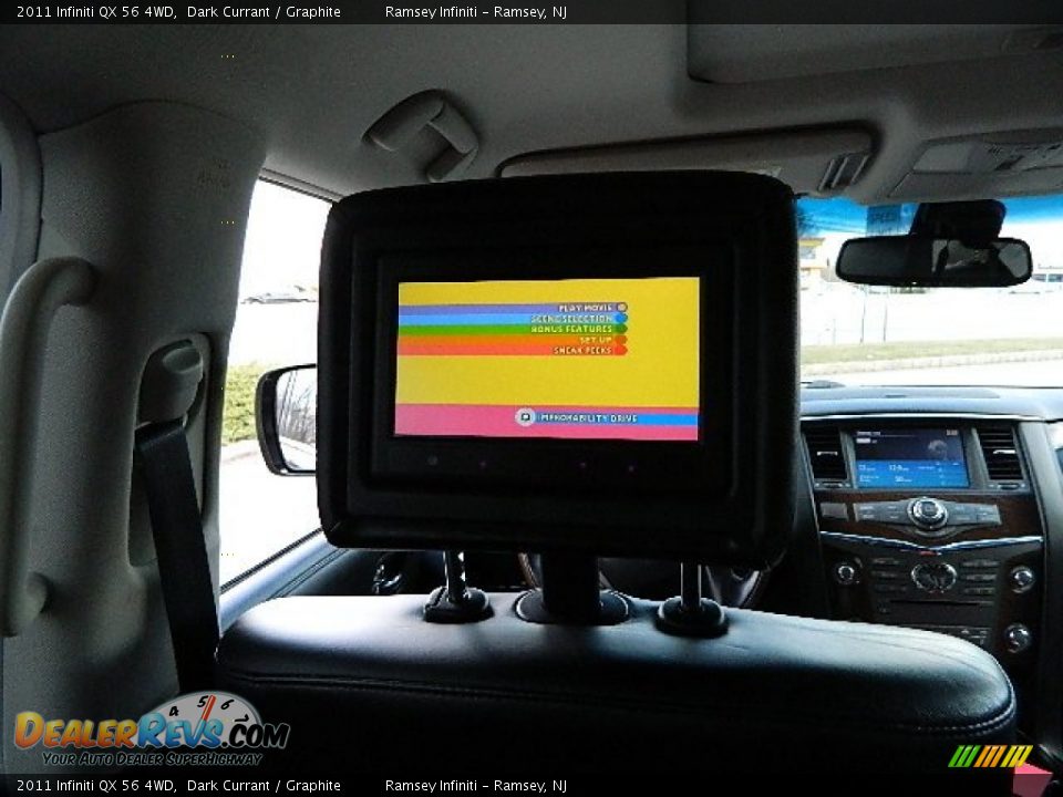 2011 Infiniti QX 56 4WD Dark Currant / Graphite Photo #17