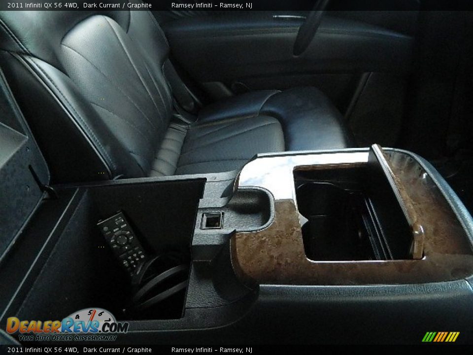 2011 Infiniti QX 56 4WD Dark Currant / Graphite Photo #18