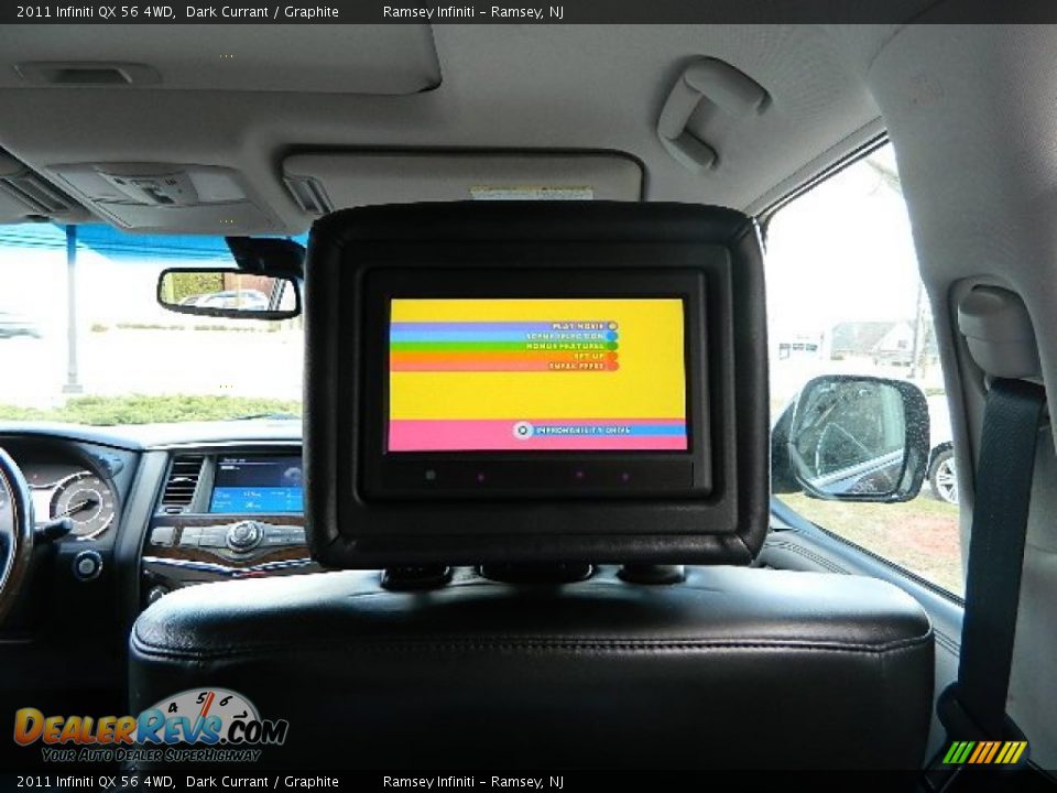 2011 Infiniti QX 56 4WD Dark Currant / Graphite Photo #20