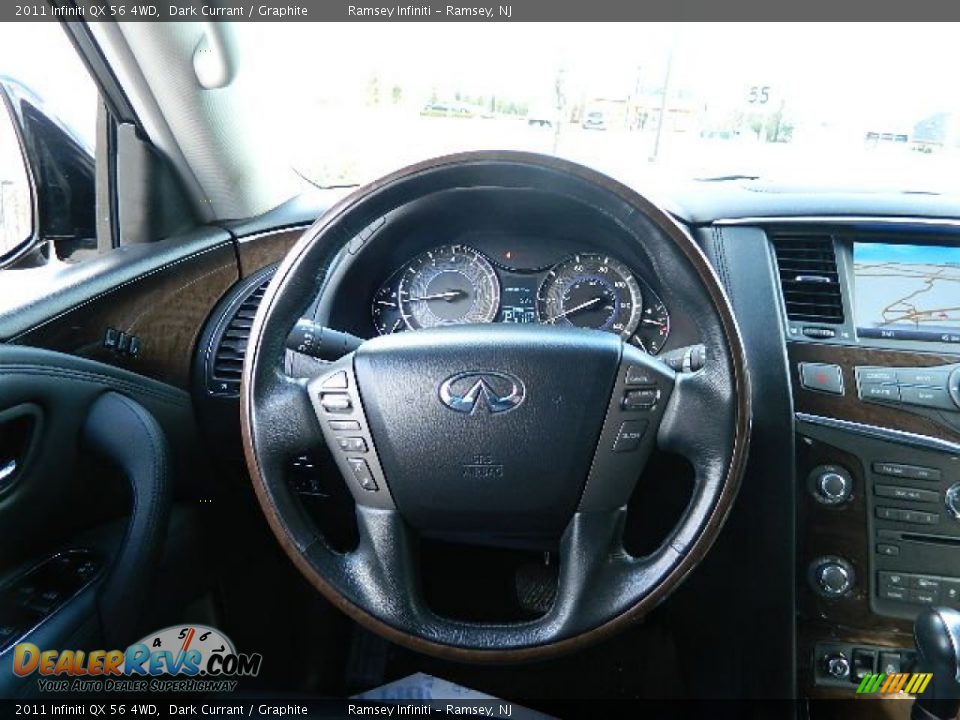 2011 Infiniti QX 56 4WD Steering Wheel Photo #22