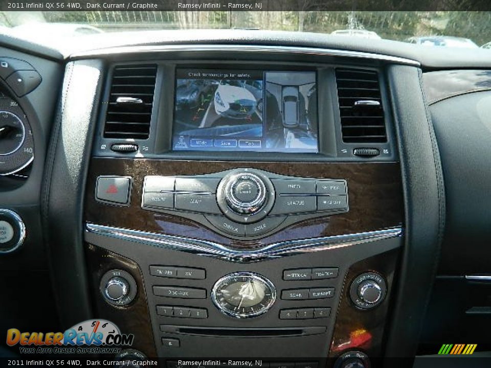 2011 Infiniti QX 56 4WD Dark Currant / Graphite Photo #25