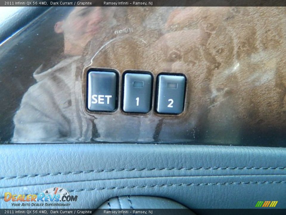 2011 Infiniti QX 56 4WD Dark Currant / Graphite Photo #27
