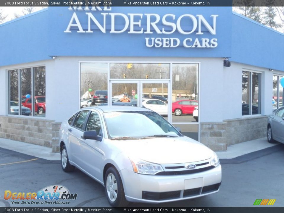 2008 Ford Focus S Sedan Silver Frost Metallic / Medium Stone Photo #1