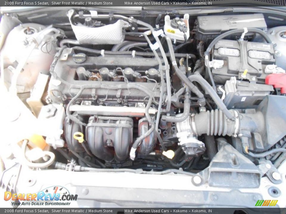 2008 Ford Focus S Sedan Silver Frost Metallic / Medium Stone Photo #17