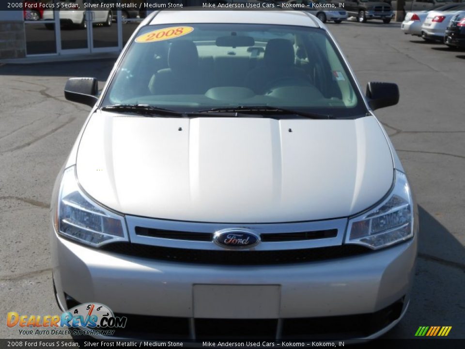 2008 Ford Focus S Sedan Silver Frost Metallic / Medium Stone Photo #18