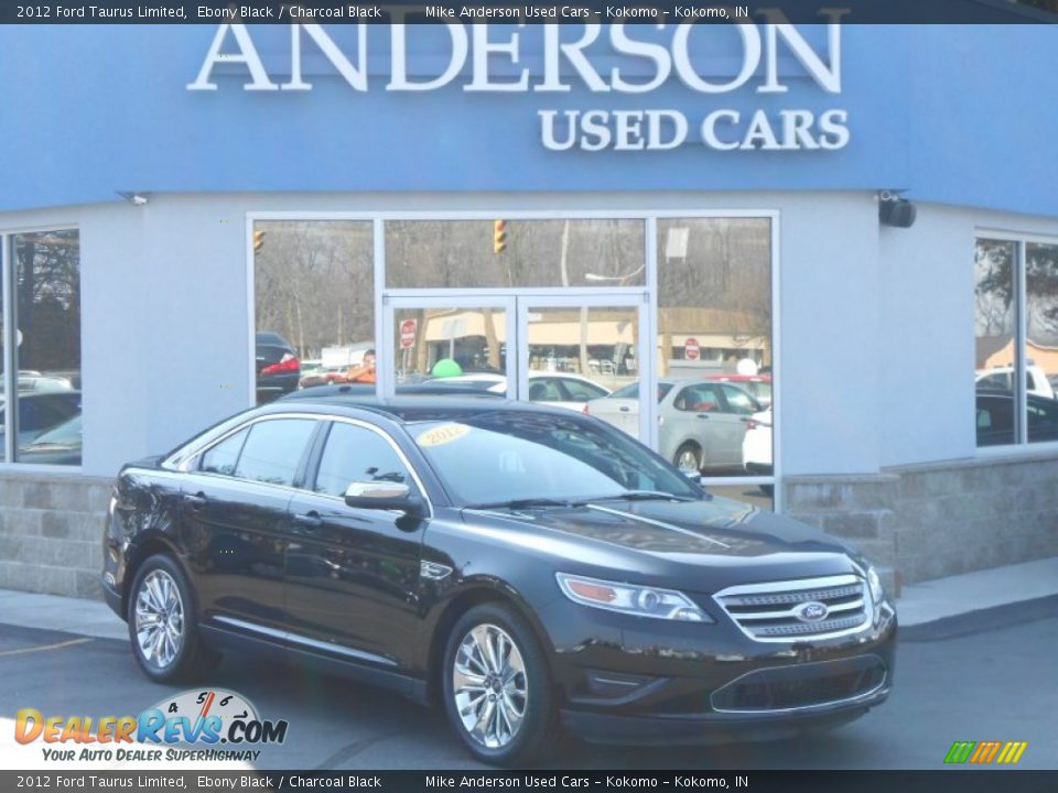 2012 Ford Taurus Limited Ebony Black / Charcoal Black Photo #1