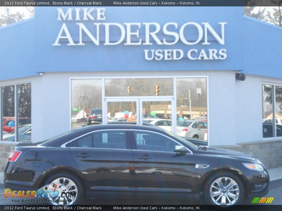 2012 Ford Taurus Limited Ebony Black / Charcoal Black Photo #2