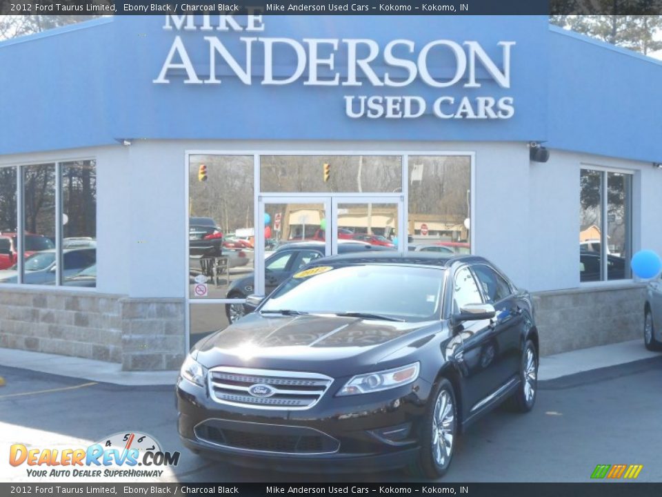 2012 Ford Taurus Limited Ebony Black / Charcoal Black Photo #3