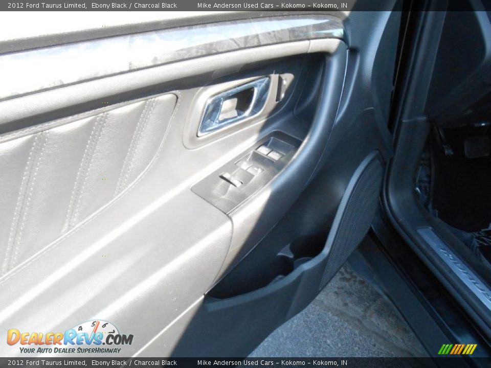 2012 Ford Taurus Limited Ebony Black / Charcoal Black Photo #7
