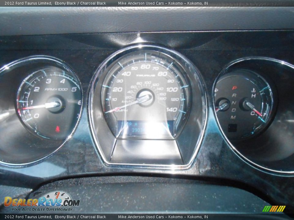 2012 Ford Taurus Limited Ebony Black / Charcoal Black Photo #12