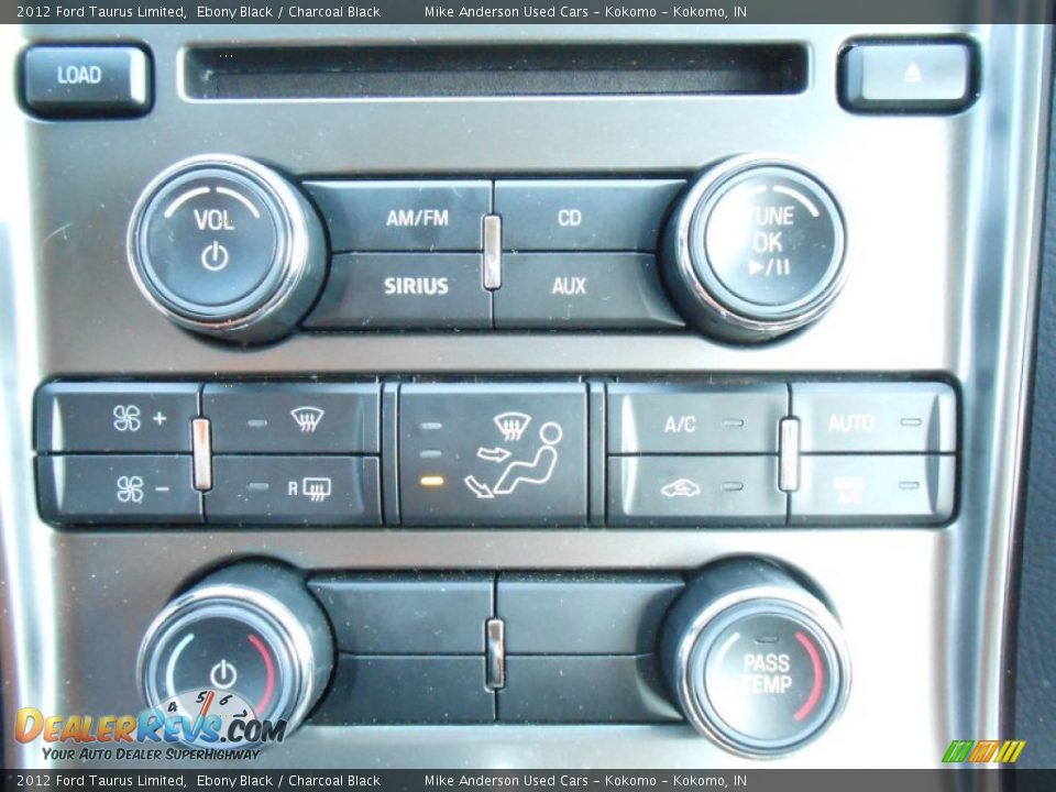 2012 Ford Taurus Limited Ebony Black / Charcoal Black Photo #14