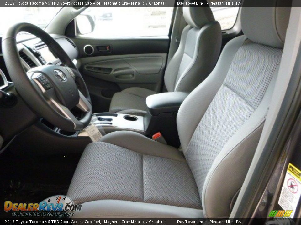 2013 Toyota Tacoma V6 TRD Sport Access Cab 4x4 Magnetic Gray Metallic / Graphite Photo #13