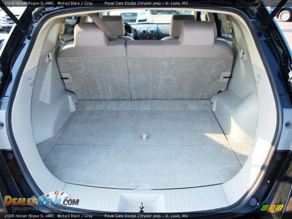 2008 Nissan Rogue SL AWD Wicked Black / Gray Photo #5