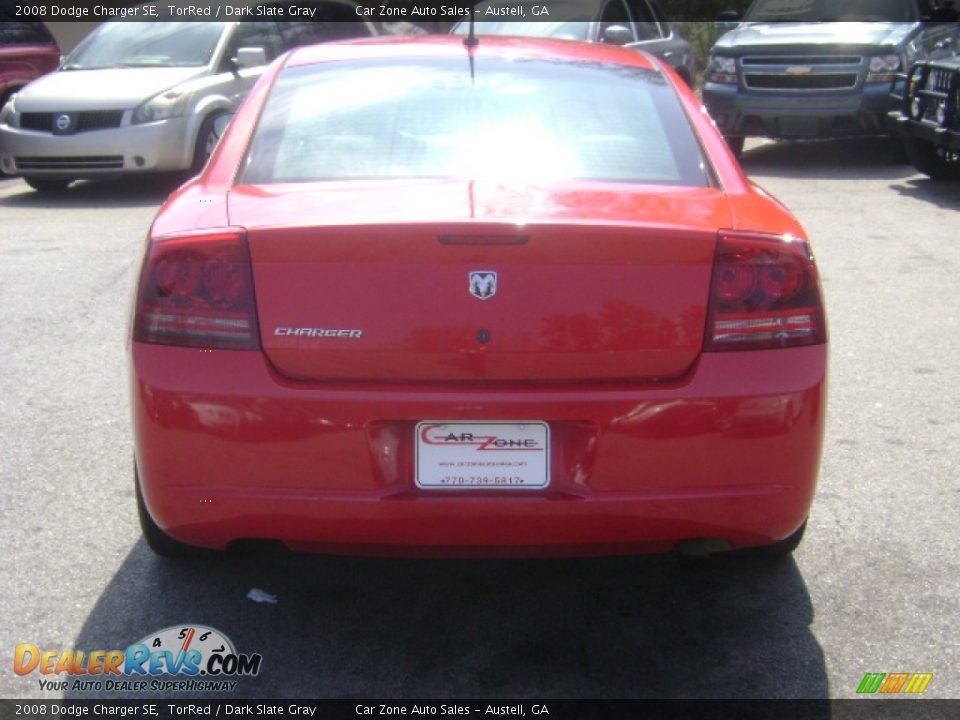2008 Dodge Charger SE TorRed / Dark Slate Gray Photo #5