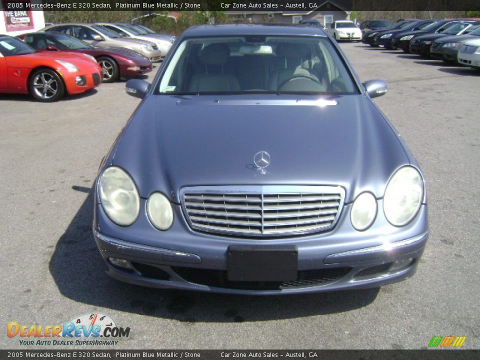 2005 Mercedes-Benz E 320 Sedan Platinum Blue Metallic / Stone Photo #2