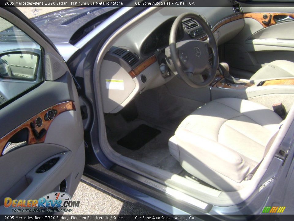 2005 Mercedes-Benz E 320 Sedan Platinum Blue Metallic / Stone Photo #3