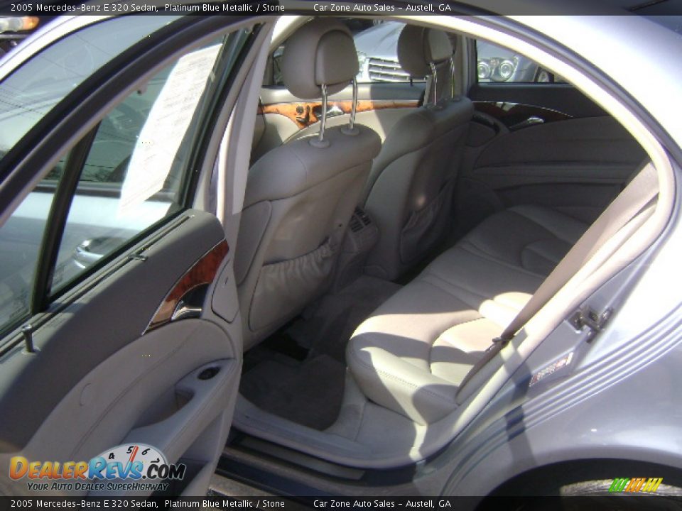 2005 Mercedes-Benz E 320 Sedan Platinum Blue Metallic / Stone Photo #5
