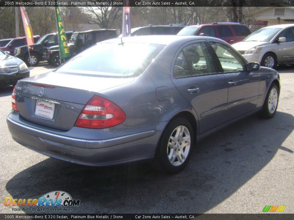 2005 Mercedes-Benz E 320 Sedan Platinum Blue Metallic / Stone Photo #8
