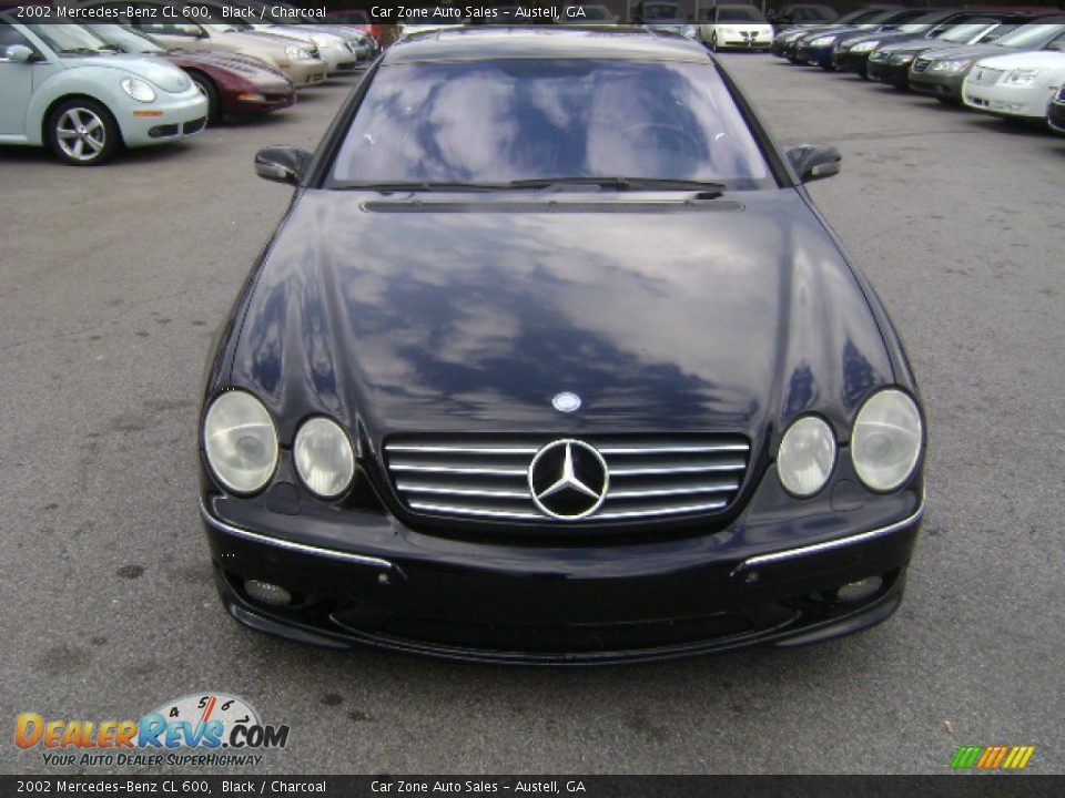2002 Mercedes-Benz CL 600 Black / Charcoal Photo #2