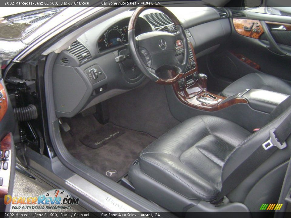 Charcoal Interior - 2002 Mercedes-Benz CL 600 Photo #3