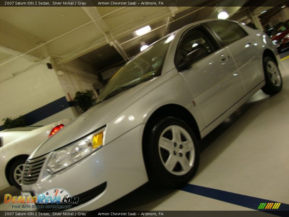 2007 Saturn ION 2 Sedan Silver Nickel / Gray Photo #1