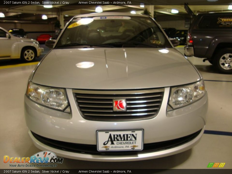2007 Saturn ION 2 Sedan Silver Nickel / Gray Photo #3