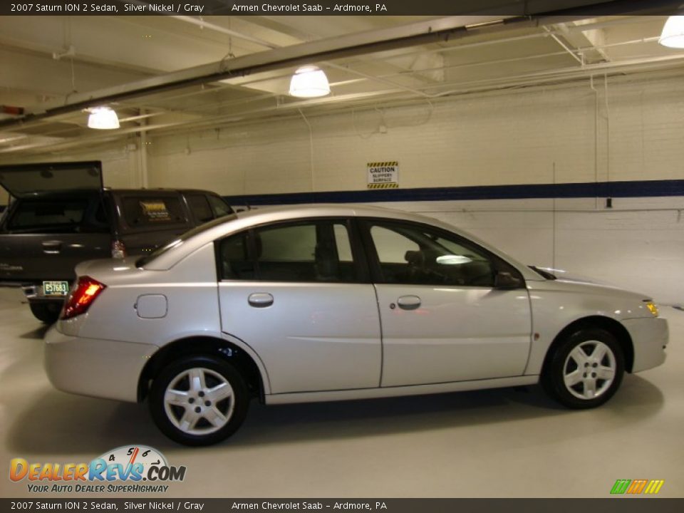 2007 Saturn ION 2 Sedan Silver Nickel / Gray Photo #6