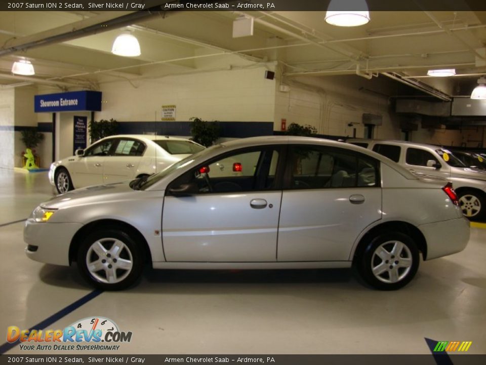 2007 Saturn ION 2 Sedan Silver Nickel / Gray Photo #10