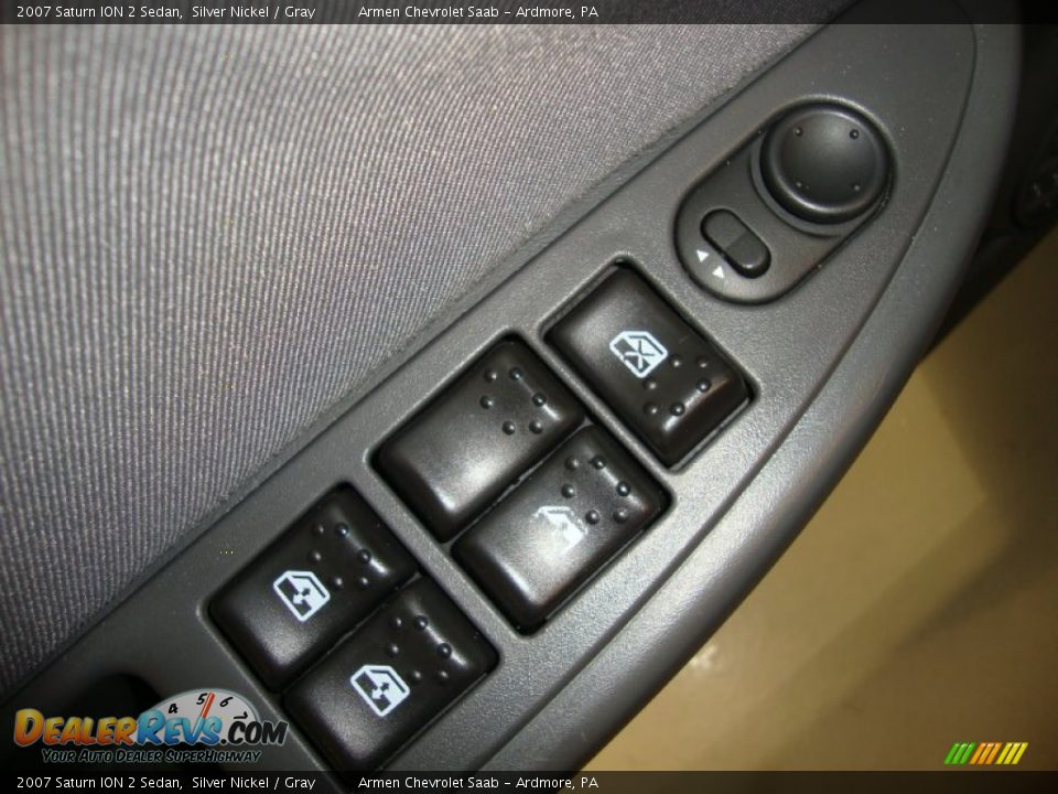 2007 Saturn ION 2 Sedan Silver Nickel / Gray Photo #14