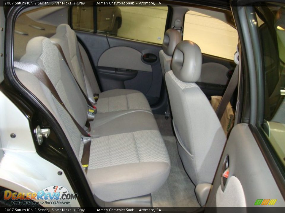 2007 Saturn ION 2 Sedan Silver Nickel / Gray Photo #19