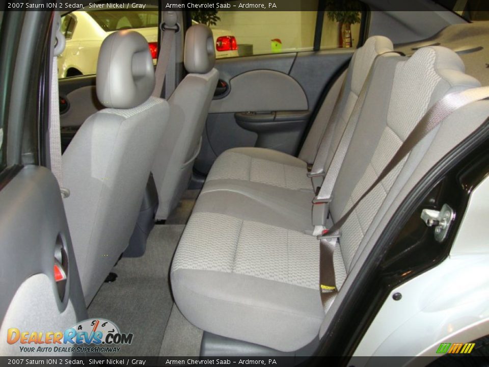 2007 Saturn ION 2 Sedan Silver Nickel / Gray Photo #21