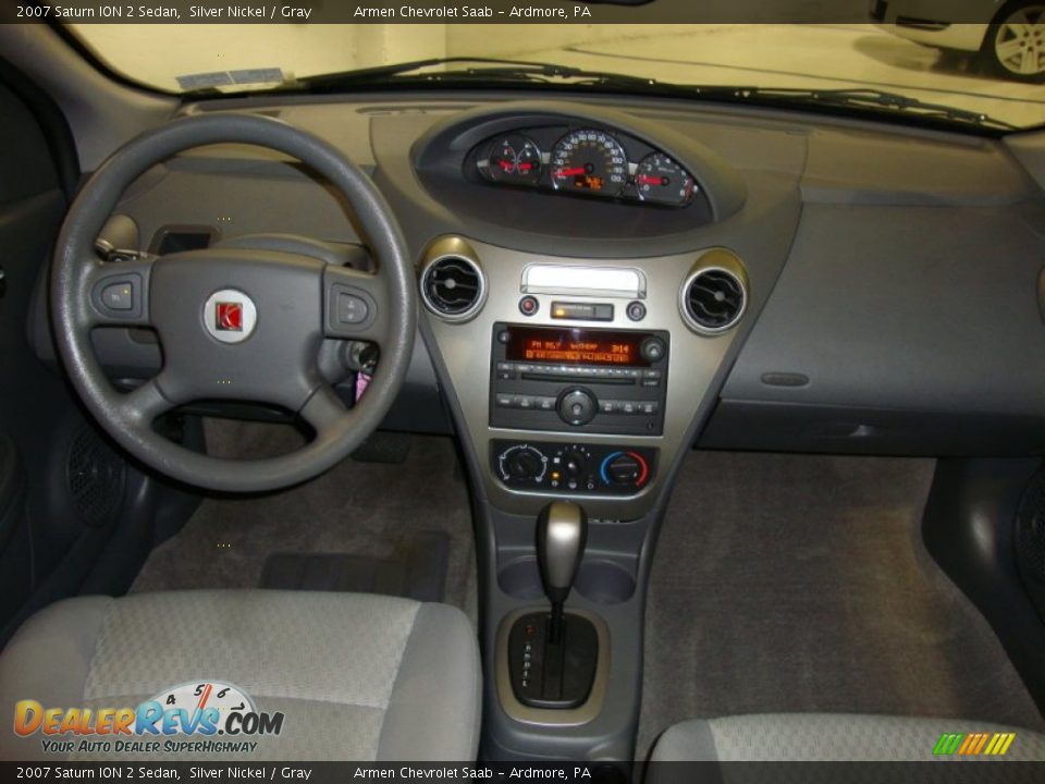 2007 Saturn ION 2 Sedan Silver Nickel / Gray Photo #23