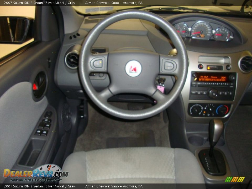 2007 Saturn ION 2 Sedan Silver Nickel / Gray Photo #24