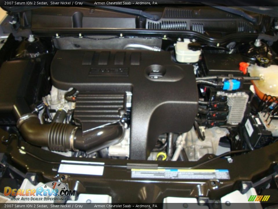 2007 Saturn ION 2 Sedan Silver Nickel / Gray Photo #25