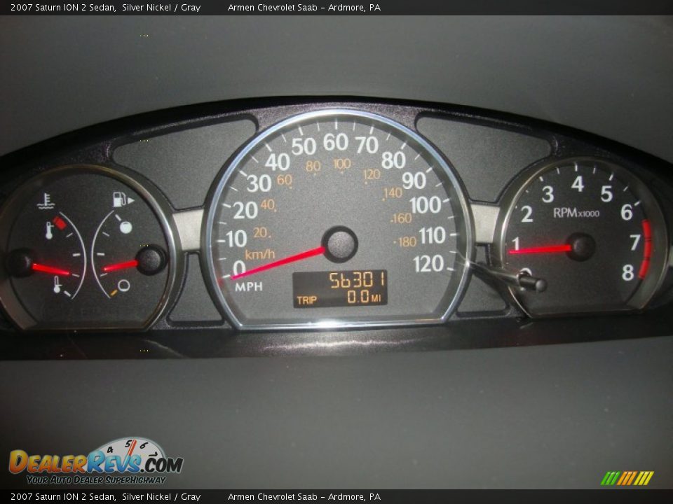 2007 Saturn ION 2 Sedan Silver Nickel / Gray Photo #29