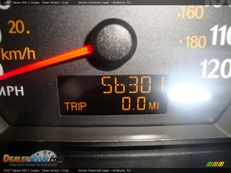 2007 Saturn ION 2 Sedan Silver Nickel / Gray Photo #30