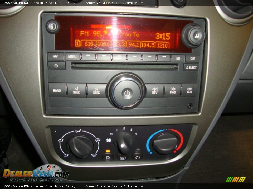 2007 Saturn ION 2 Sedan Silver Nickel / Gray Photo #31
